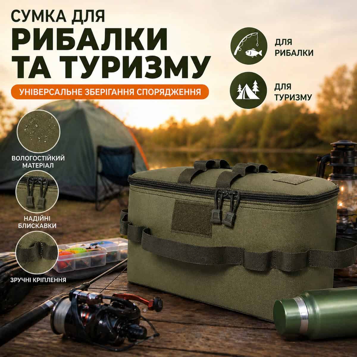 Сумка для туризму та рибалки