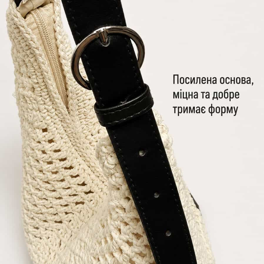 Жіноча в'язана повсякденна літня сумка