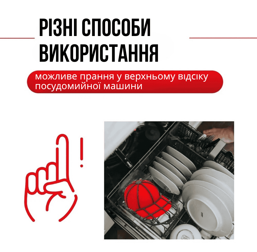 Органайзер для прання та зберігання кепок