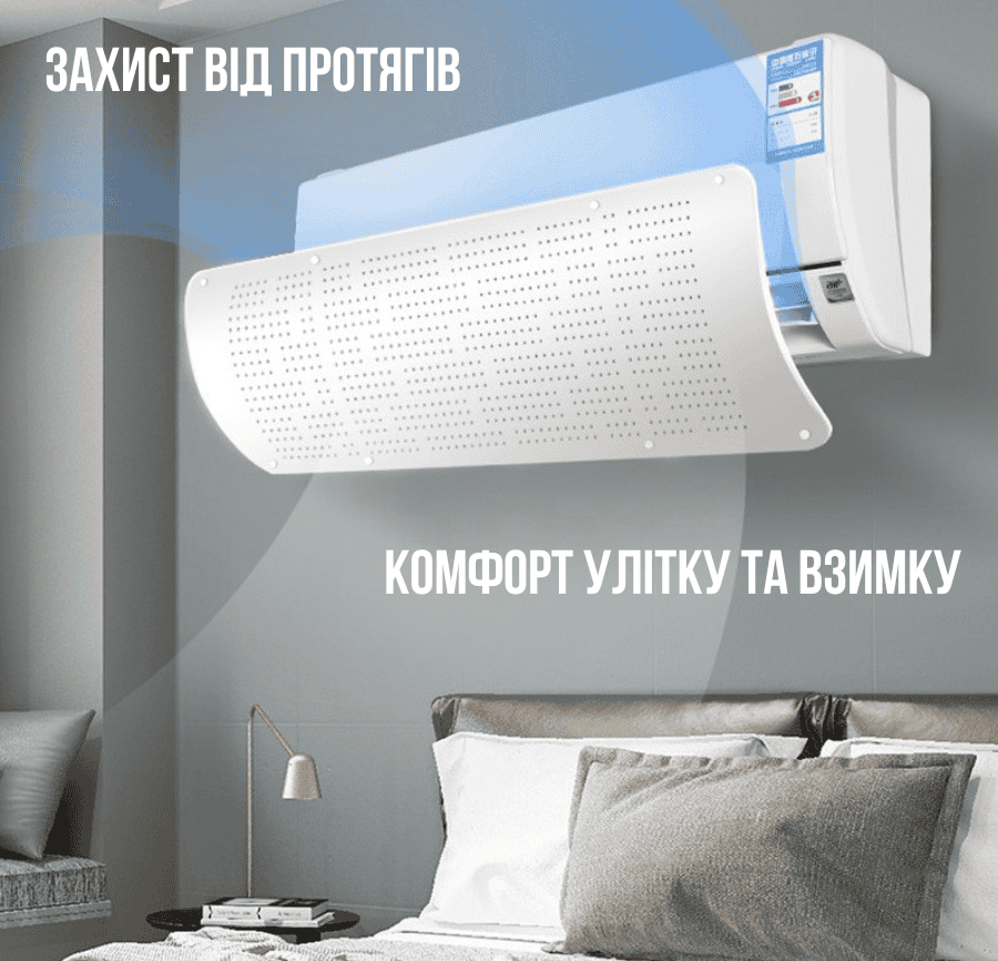 Захисний самофіксуючий екран на кондиціонер