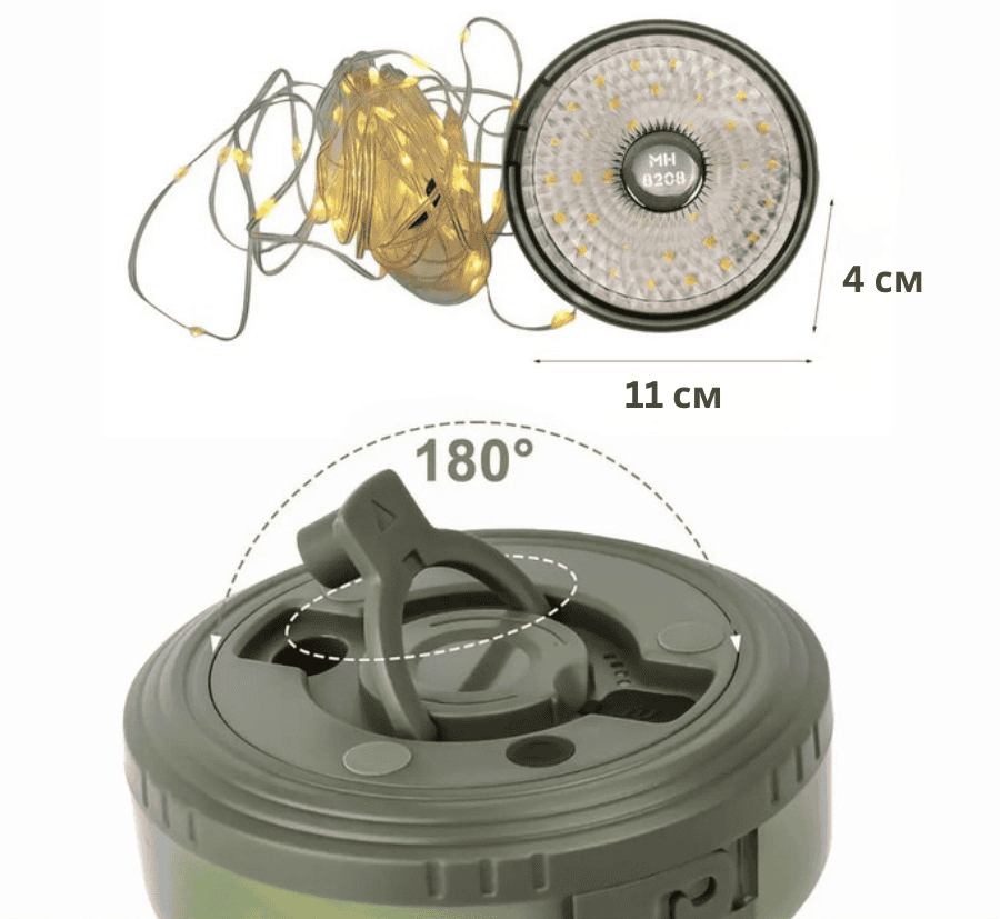Світильник лампа гірлянда з LED-стрічкою 10 м