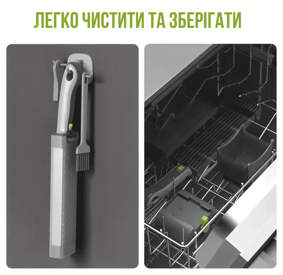 Слайсер для м’яса ручний з 2 насадками, механічна м'ясорубка