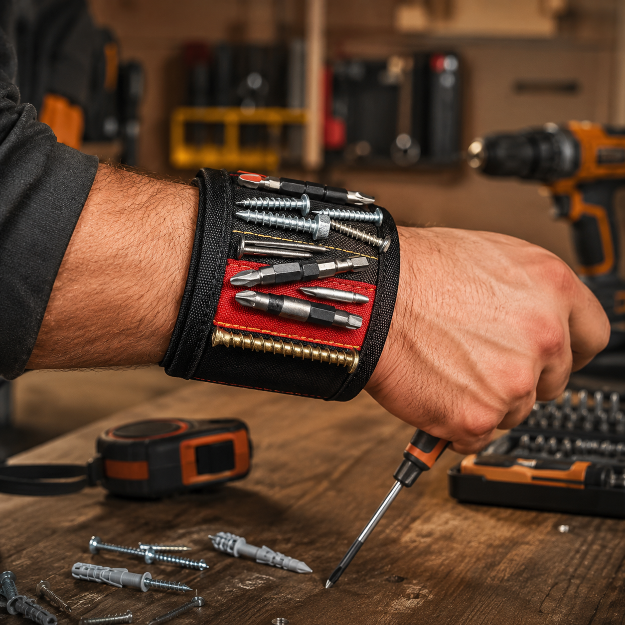 Магнітний браслет для інструментів Magnetic Wristband