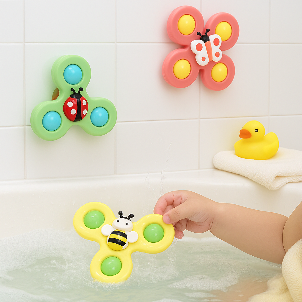 Іграшковий набір для малюків спінери на присосці