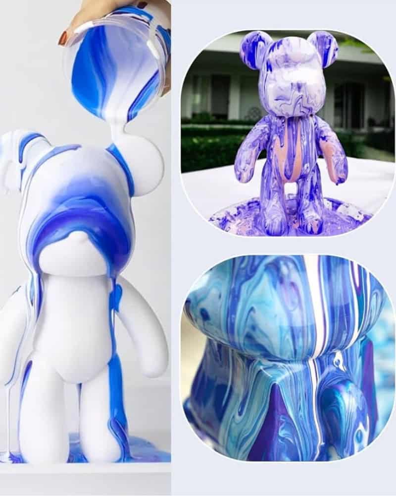 Флюїдний ведмдик з фарбами