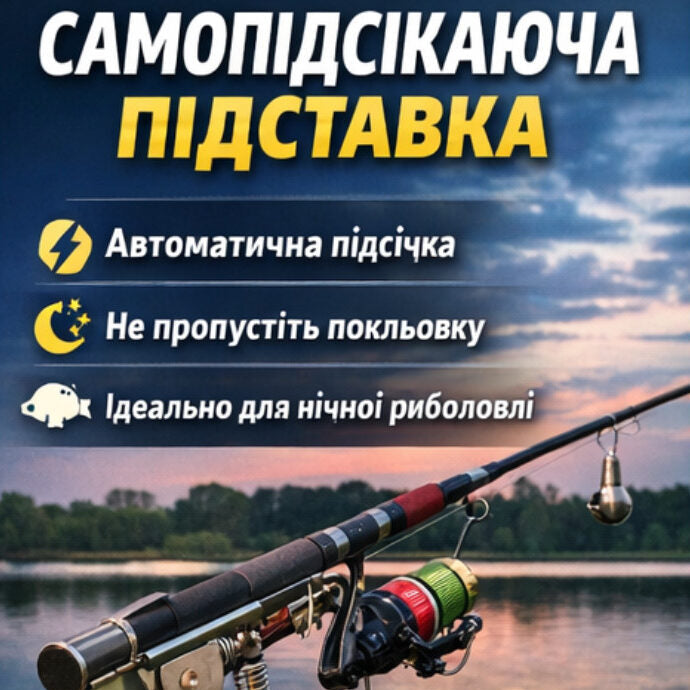 Автоматичний тримач для вудки самопідсікач