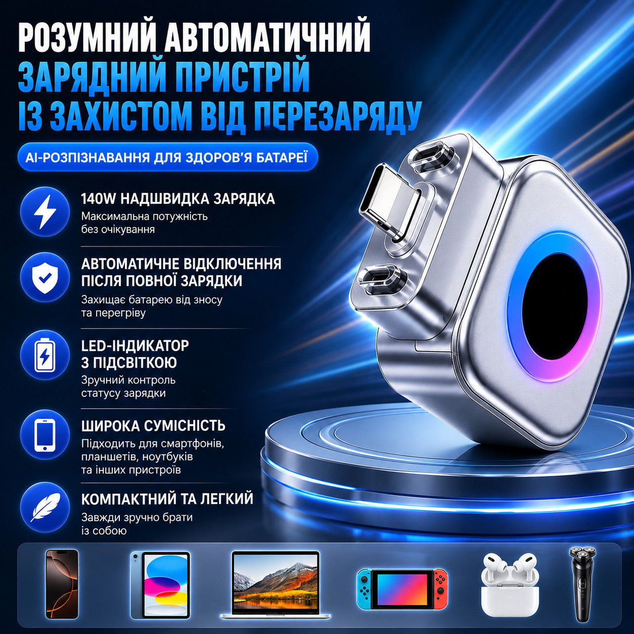 Адаптер для заряджання X01 з автовідключенням