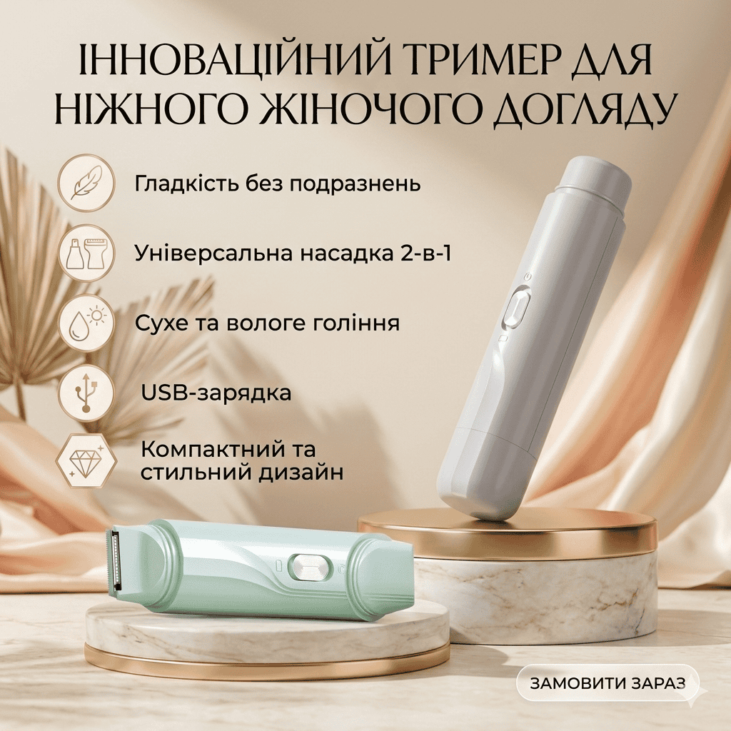 Епілятор жіночий 2 в1 бездротовий