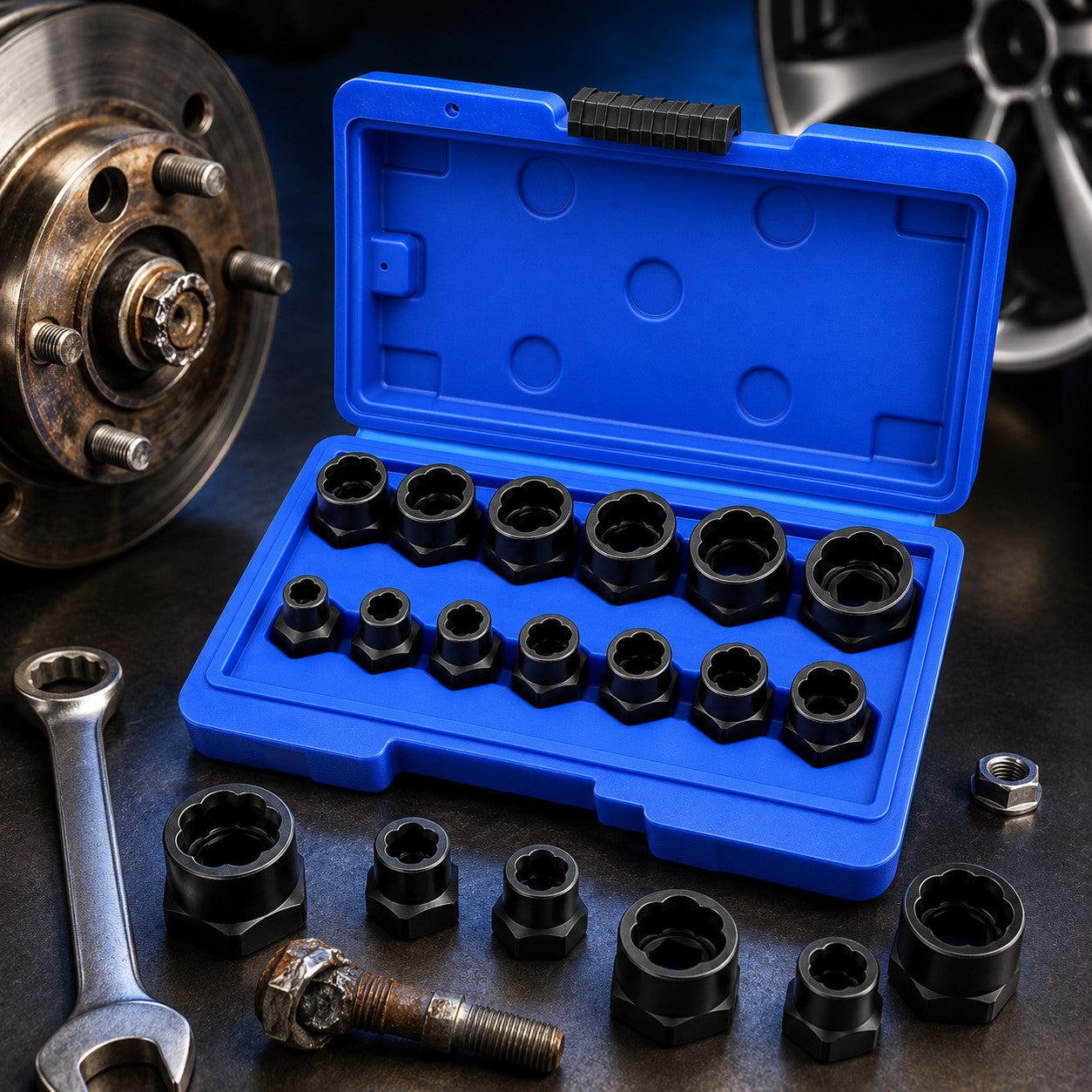 Набір для відкручування болтів із пошкодженими гранями