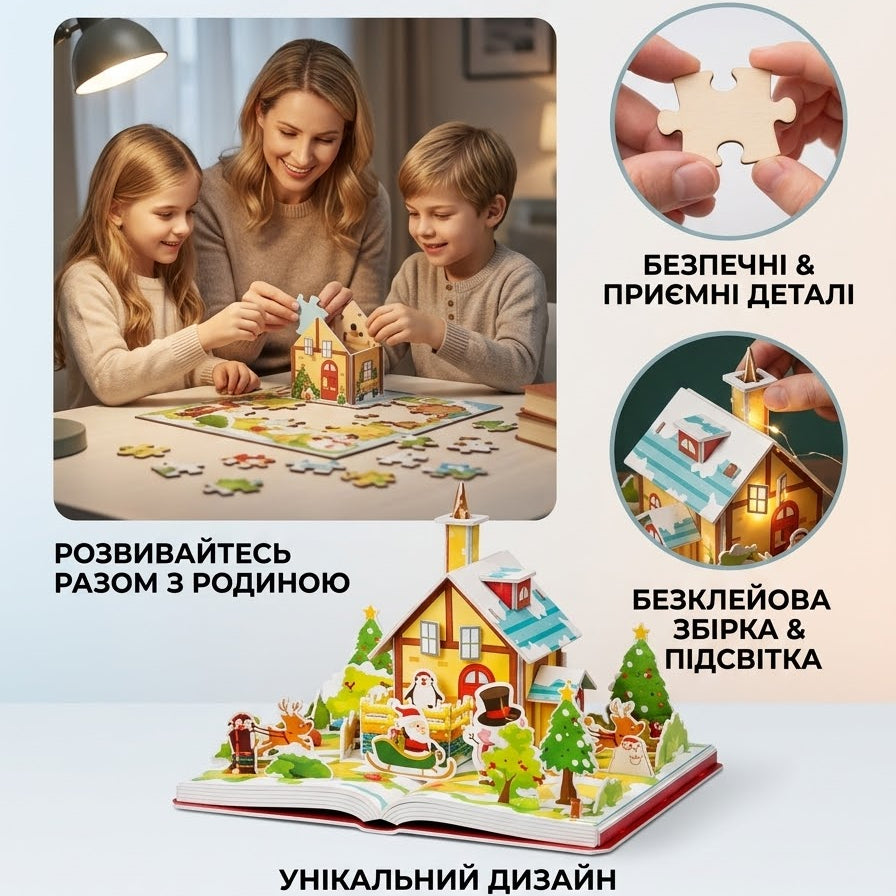Новорічний 3D пазл