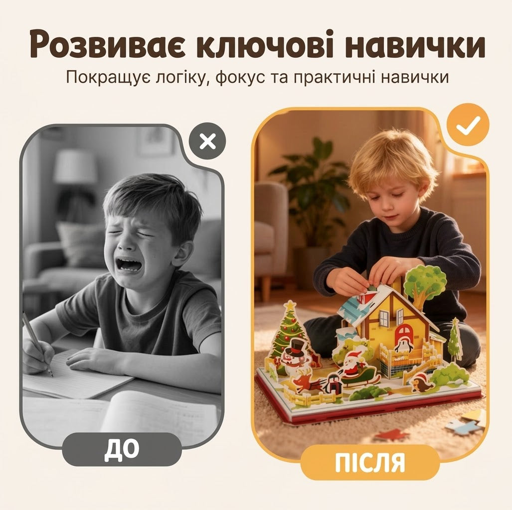 Новорічний 3D пазл