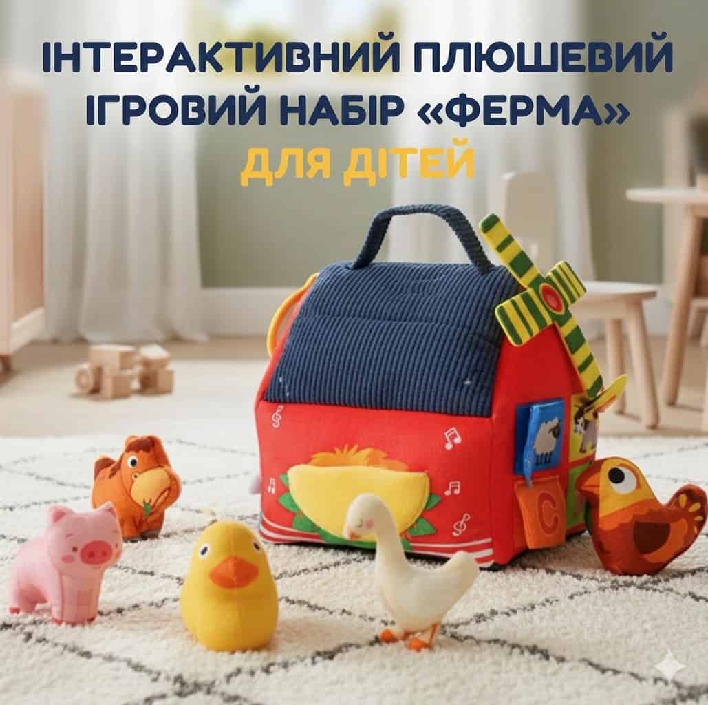 Інтерактивна іграшка дитячий будинок для дітей  бізіборд