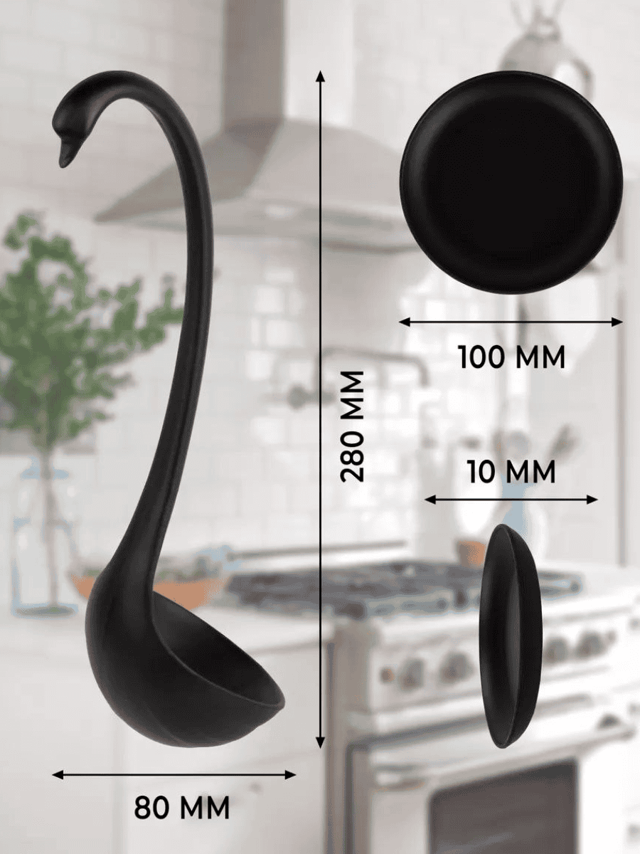 Черпак лебідь з підставкою