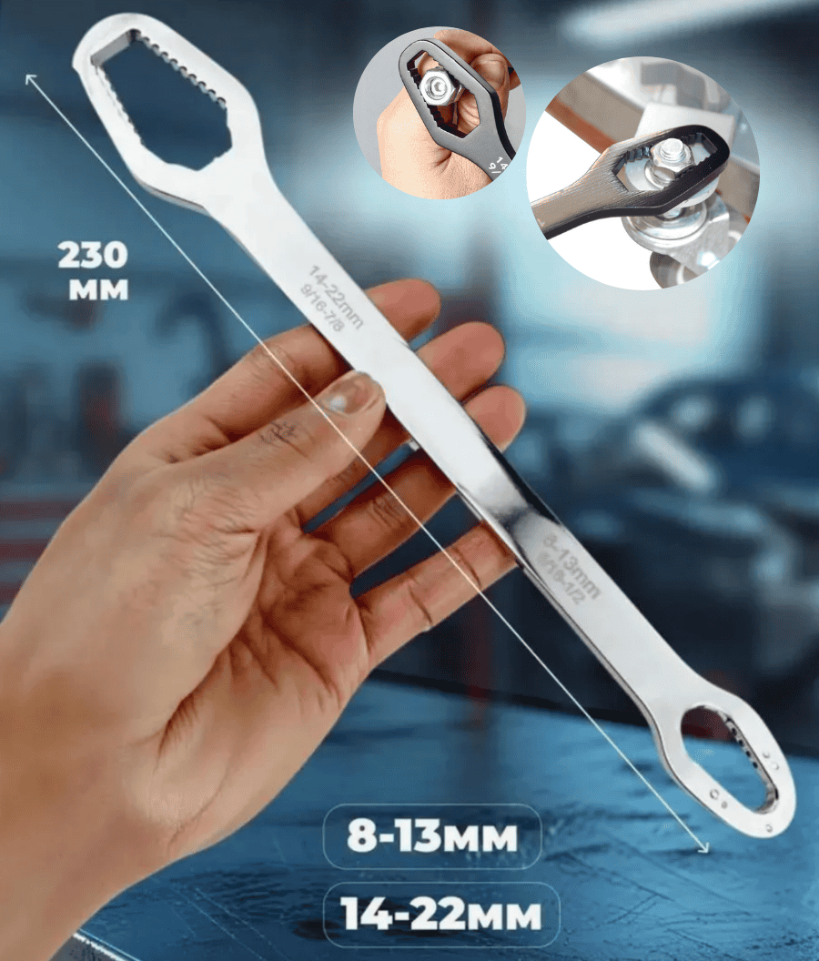 Двосторонній гайковий ключ