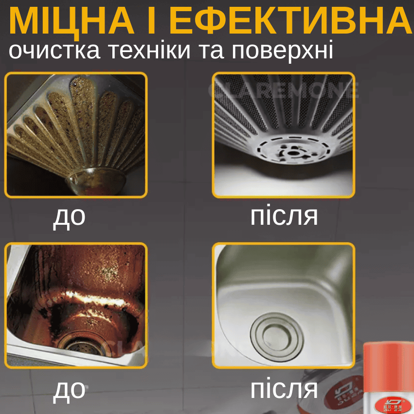 Пінний очисник для кухонних поверхонь універсальний