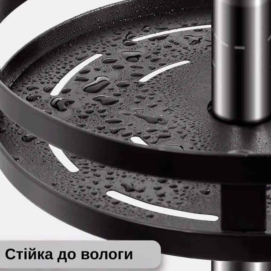 Обертовий триярусний стелаж