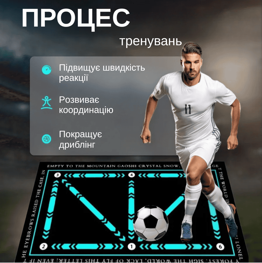 Футбольний килимок для тренувань вдома