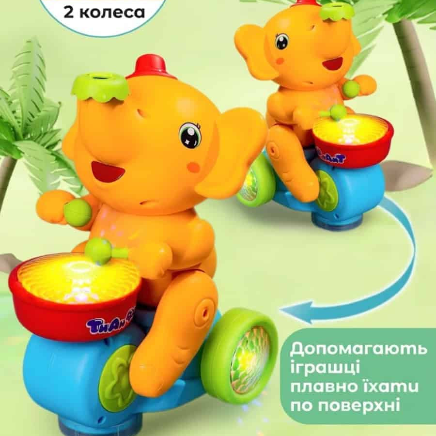 Музична іграшка Слоник з барабаном