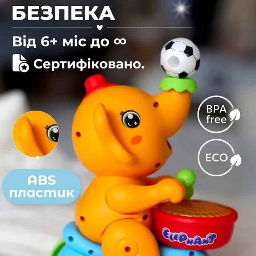 Музична іграшка Слоник з барабаном
