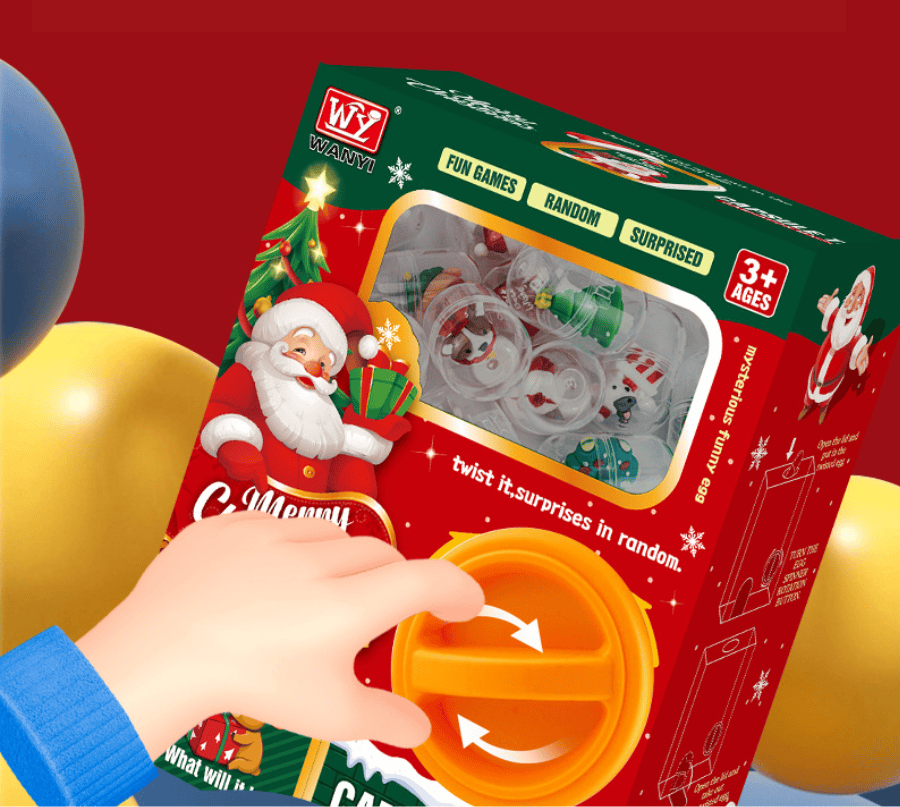 Адвент автомат з новорічними іграшками