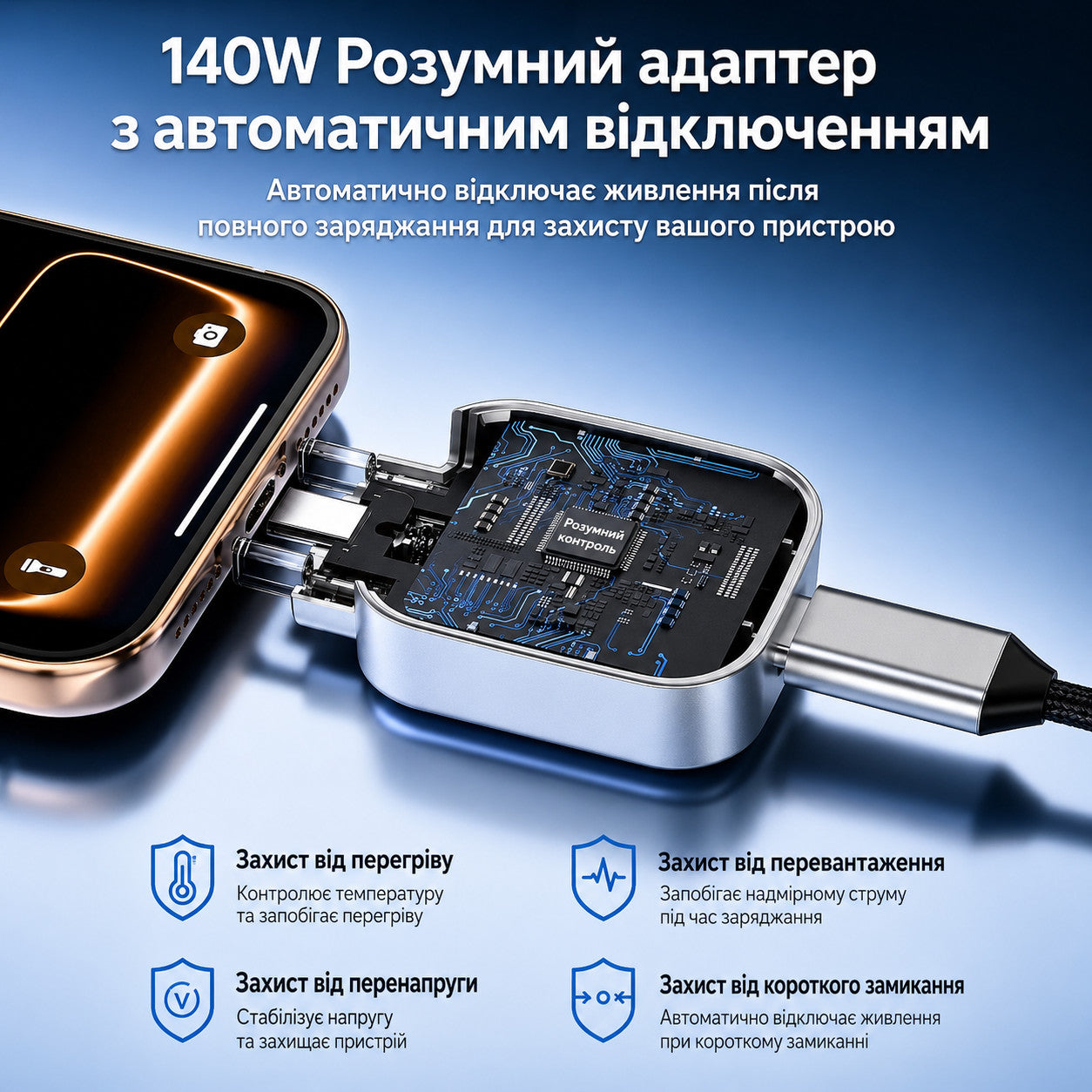 Адаптер для заряджання X01 з автовідключенням