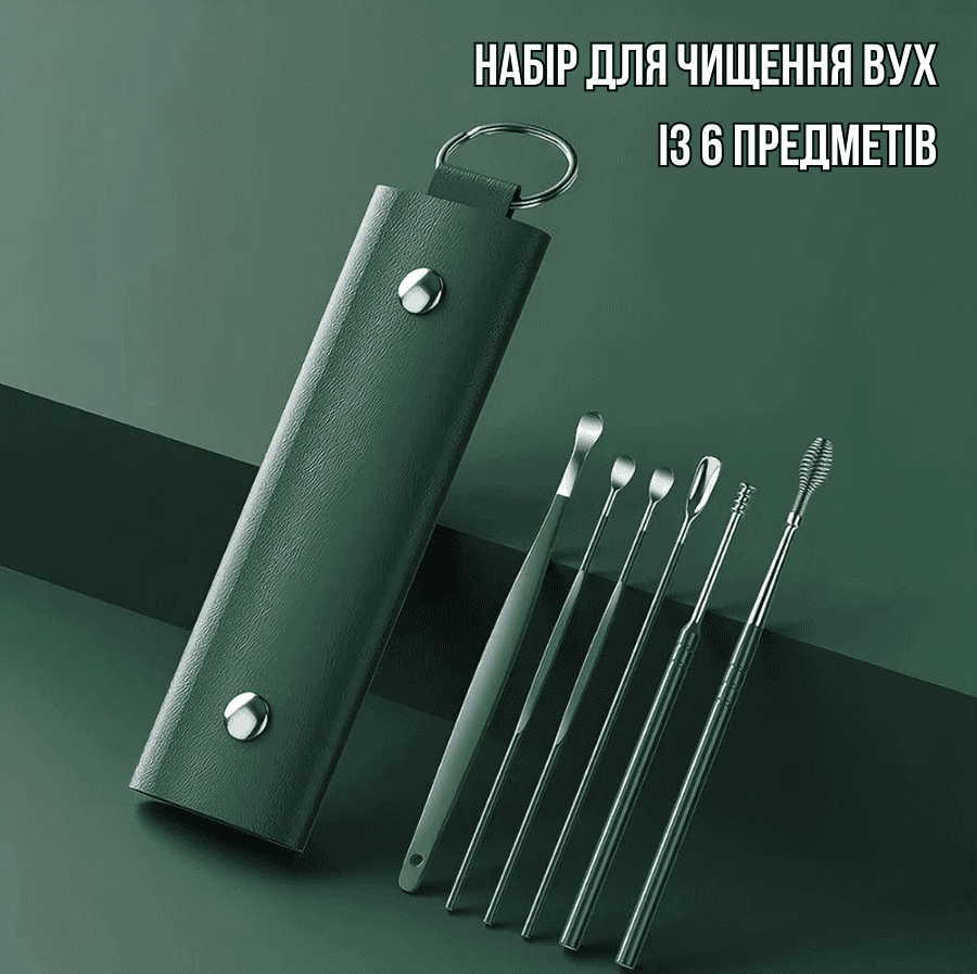 Набір інструментів для маникюра та чистки вух