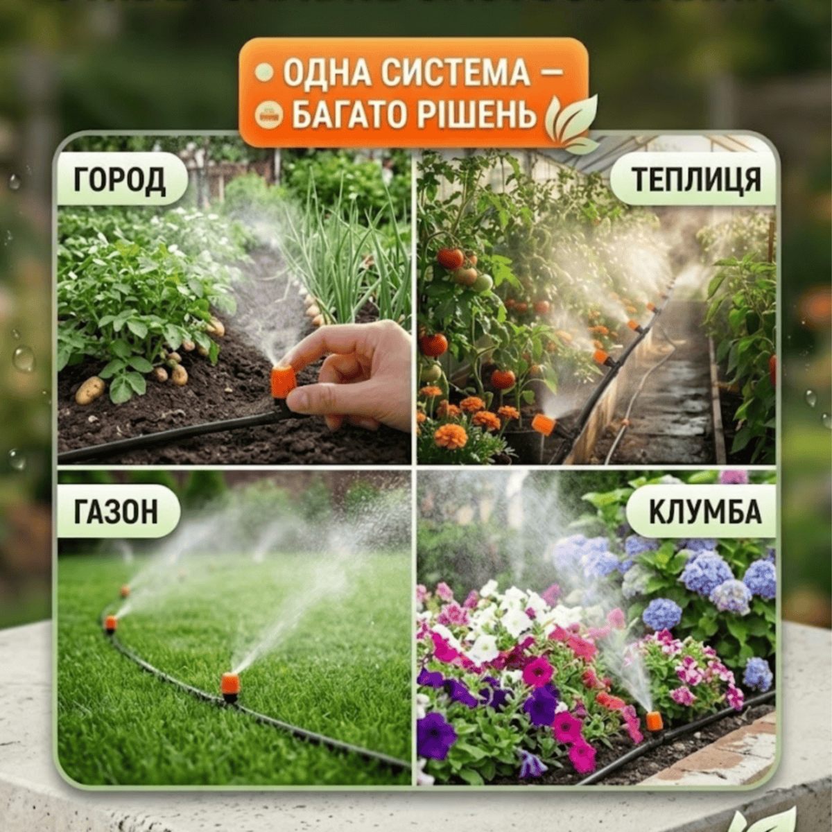 Система автоматичкого крапельного поливу MUCIAKIE 10 м