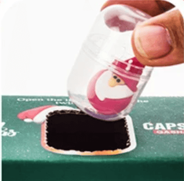 Адвент автомат з новорічними іграшками